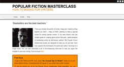 Desktop Screenshot of popularfictionmasterclass.com