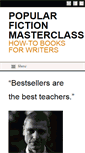 Mobile Screenshot of popularfictionmasterclass.com